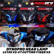‼️FREE SHIPPING‼️DYNOPRO LC135 V2-V7 X-TRACK HEADLAMP LED WHIT LIGHT BAR YAMAHA HEAD LAMP X TRACK DY