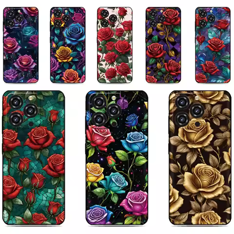 Rose Flower Cover For Sharp Aquos R10 R9 R8 R8s Pro R2 R3 Air Zero6 Wish 5 4 Sense 10 9 8 6 6s 3 Lit