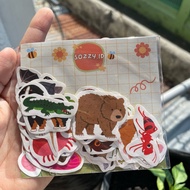 32 cute animal stickers / educational animal stickers