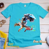 Baju kaos ejen ali 2 kaos anak