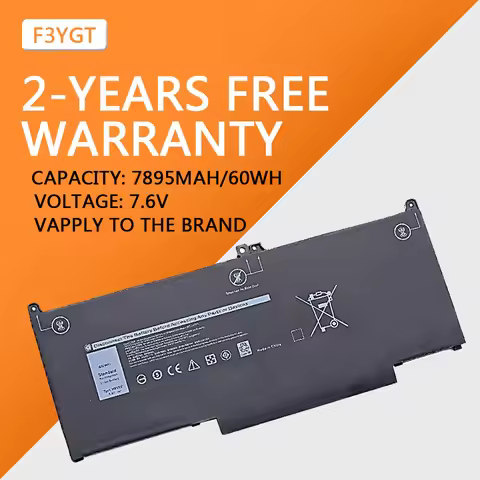 F3YGT 60WH Laptop Battery for Dell Latitude 12 13 14 7280 7290 7380 7390 7480 7490 E7280 E7290 E7380