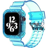 Wrist-B For Apple watch Strap 44mm 40mm 45mm 41mm 42mm 38mm 49mm Transparent Clear Watch Band Soft S
