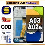 LCD with FRAME for SAMSUNG A03/ A02s Compatible For Glass Original Touch Screen Digitizer