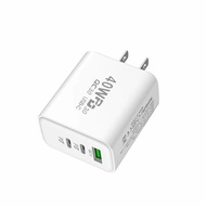 USB+Dual C40W Super Fast Charging Charger Suitable for Apple Smartphone Universal Multi-Port PD Char