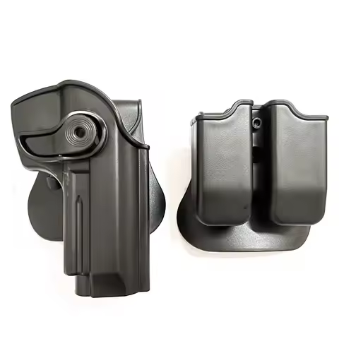 IMI Style Defense RetentionTactical Gun Holster for Beretta M9 Handguns With Magazine Pouch M9 Belt 