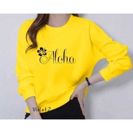 WOMEN'S LONG-SLEEVED TOP T-SHIRT FOR ADULTS WITH THE LATEST ALOHA MOTIF, TRENDY PICTURE MOTIF, DTF P