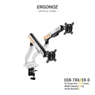 ERGONOZ แขนจับจอ ขาตั้งจอคอม  ขาตั้งจอ ขาตั้งจอคอมพิวเตอร์ Monitor Arm รุ่น EGN-TRAZER-D สำหรับหน้าจอ 17 - 32 นิ้ว