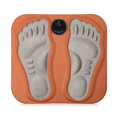 3D Electric EMS Foot Massager Pad TENS Legs Muscle Stimulator Foldable Cushion 6 Modes 15 Levels Imp