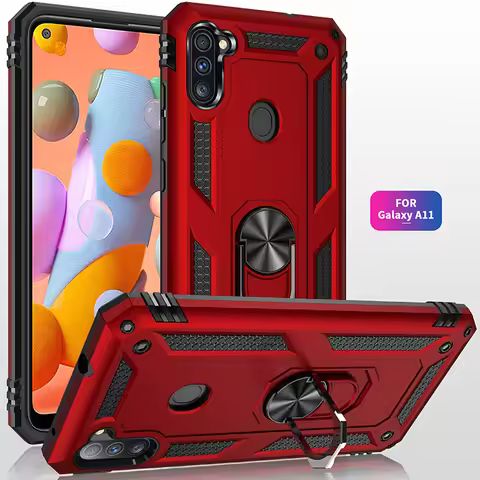 Shockproof Case Cover for Samsung Galaxy A11 Case Samsung A11 Armor Military Protective Car Holder M