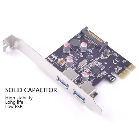 USB PCI e Adapter PCI e to 2 ports USB 3.0 Adapter Expansion Card USB3.0 PCI express slot Converter 