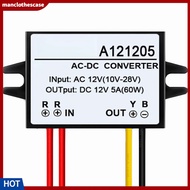 manclothescase AC-DC 12V to 12V 5A 60W Converter Step-down Regulator Module Buck Power Adapter
