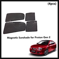 (4pcs) Proton Gen2 Gen-2 Gen 2 Magnetic Sunshade Magnetic Car Sun shade Sunshield Car Window Tint Su