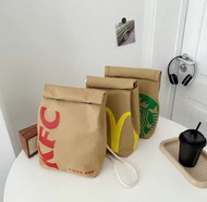 網紅背包雙肩包小背囊 （Kfc/麥當勞/星巴克圖案）