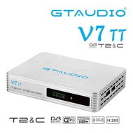GTAUDIO V7 TT Satellite receiver 1080P Full HD DVB-T/T2/DVB-C/J.83B，Support H.265 HEVC 10bit PVR and USB wifi to Network Sharing TV Receivers