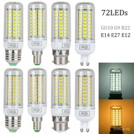 Corn Bulb 72LED 2835 SMD GU10 G9 B22 Bayonet AC 110V 220V Spotlight Candle Lampada Replace