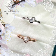 ［Real Moissanite］Can Pass Diamond Test 18K Gold Advanced Simple Heart-Shaped Ring MRG003 Moissanite 