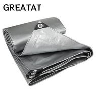 GREATAT Rainproof Cloth, Camping Tent Mat 2mX3m PE Tarpaulin, Waterproof Cloth Outdoor Awning Sun Sh