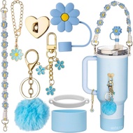 Stanley Cup Accessories With Handle Strap - Including Straw Topper, Boot, Keychain Charms for Stanle