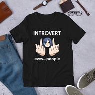 Oversized T Shirt Man Introvert Bocchi The Rock Eww...People Meme Ryo Yamada Funny Anime Meme Shirt 