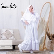 Terbaru Baju Gamis anak Putih Baju Anak Perempuan Busana Muslim Anak