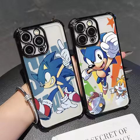 Cartoon Hedgehog S-Sonics Phone Case for OPPO A78 A74 A60 A38 Reno 13 12 11 10 8 7 6 Pro Realme C75 