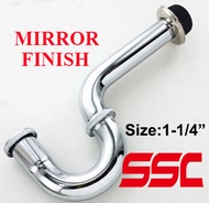 SSC Hardware Stainless Steel Sink P Trap Universal Water Seal Tubular Swivel P Traps