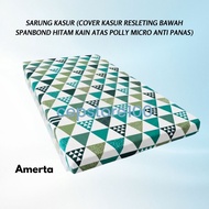 Zippered Mattress Cover for Microtex Disperse Foam Mattress, Black Spunbond Bottom Fabric, Size 80x1