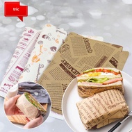 TRIC Food Packaging Cake Decors Newspaper Style Wax Paper Baking Sandwich Paper Food Wrappers Paper 