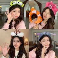 New Cute Cartoon Bear Pooh Headband Little Squirrel Judy Rabbit Head Three-Eyed Baby Hoop Plush Stra