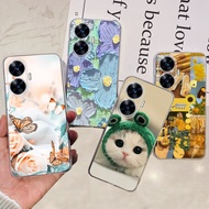 เคส C55ภาพน่ารักเคสสำหรับ Realme RMX3710เคสโทรศัพท์นิ่มบางสำหรับ Realme C55 C 55เคสโทรศัพท์ RealmeC5