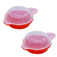 Microwave Egg Steamer Box 2 Pieces-Red