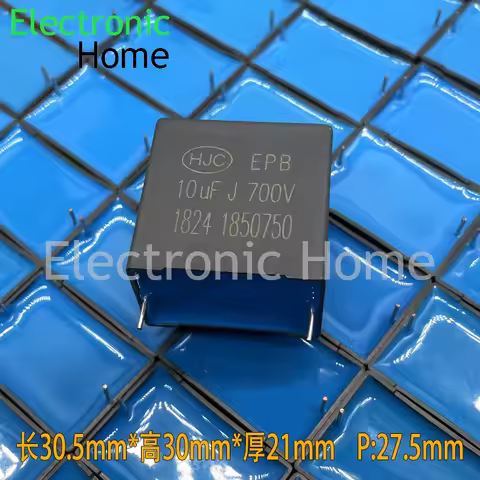 3PCS/LOT HJC MKP 10uf 106 10.0uf 700v 600v 630v safety capacitor P27.5 generation Farad 30.5x30x21mm