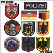 Customized Velcro Armband German Eagle Badge gsg9 3D Embroidered Patch Cloth Tape