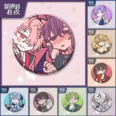 58mm Game Nu: Carnival Eiden Yakumo Blade Edelmond Cosplay COSTUME Badge Pin SPTE Tinplate Brooch Ha