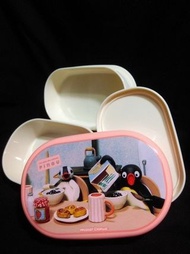 藍河馬x Pingu 企鵝家族 公仔 飯盒