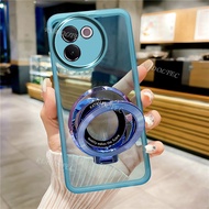 2024 New Design Magnetic Stand Holder Transparent Case for VIVO V30e VIVOV30e VIVO V30 E V30e Ultra 