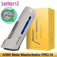 ❤❤ Leten A380 Pro III Fully Automatic Telescopic Heating Strong Male Masturbator Sucking Masturbation Cup