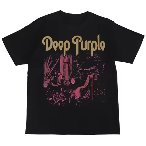 Deep Purple Digital Direct Spray Deep Purple Rock Band American Street Gunslinger Nirvana Retro Shor