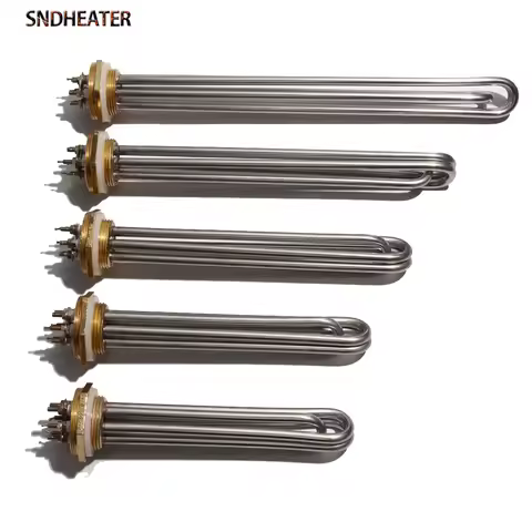 SNDHEATER 110V/220V/380V Industrial Immersion Water Heater Resistance DN32/DN40/DN50 Heater Element 