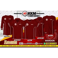 |TSHIRT KKM MAROON|Baju KEMENTERIAN KESIHATAN |MUSLIMAH| COLLER | Lelaki & Wanita| KKM Work Wear | M