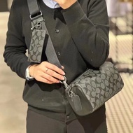 Men's Bai coa Bag Men's Presbyopic Bag Cylindrical Document c Practical Pillow 21 Size Matching Deta