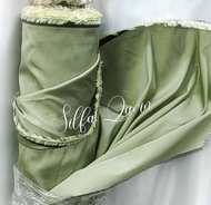 Kain Taveta Silk Premium / Bahan Kain Tafeta Doff (Harga Per 05 Meter)