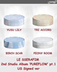 [US預訂] FIM美版親簽代購 LE SSERAFIM 2nd Studio Album ‘PUREFLOW’ pt.1 (US Signed Ver.)