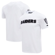 Las Vegas Raiders Pro Standard Classic Chenille T-shirt - White Printed Design Style 2025 Summer New