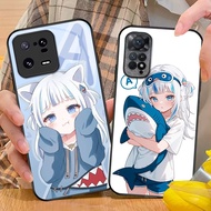 Gawr Gura Shark Hololive 05 Glass Phone Case For Xiaomi POCO X7 X3 X4 GT NFC X5 X6 PRO 5G F3 F4 F5 M