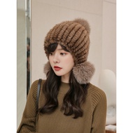 Fur Hat Female Winter Fox Fur Mink Fur Mink Fur Mink Fur Hat Fur Hat Fur Integrated Hat