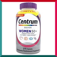 善存 - 275粒！Centrum 銀善存女士50+ 全效多種維他命及礦物質 Silver Women 維他命C免疫力 行山跑步運動瑜伽馬拉松 GSK(參考效期:09/2025*)