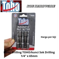 KoeHardware - TOHO Drilling Wrench 1/4 × 65mm/Drilling Socket Wrench 1/4×65mmTOHO/ Roofing Socket Wr