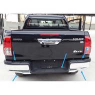 *ORIGINAL TOYOTA GUN125 HILUX REVO 2016 REAR BUMPER LH/ RH CHROME & TOP SIDE COVER CENTRE COVER/PENU