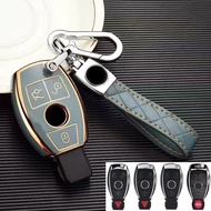 Mercedes-Benz W204 W205 W176 Gla Cla C-Class Accessories Car Tpu Key Case Protective Shell Keychain